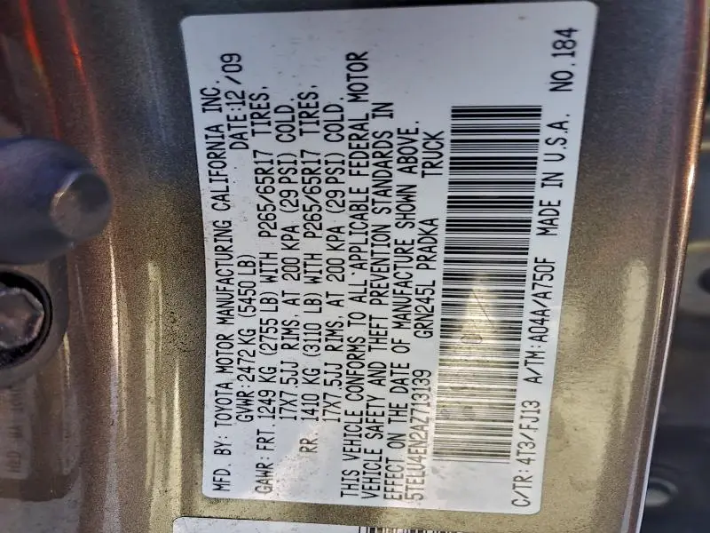 2010 TOYOTA TACOMA DOUBLE CAB  