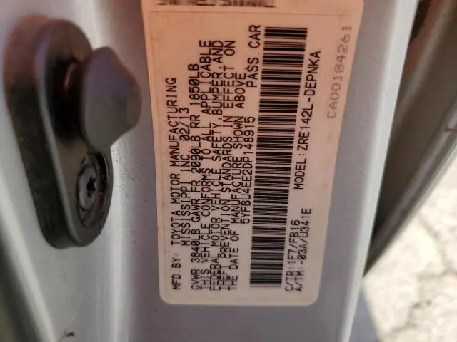 2013 TOYOTA COROLLA BASE  