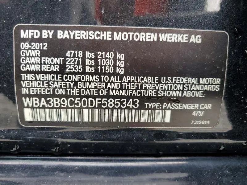 2013 BMW 335 XI  