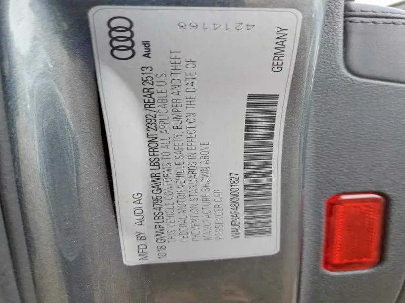 2019 AUDI A4 PREMIUM PLUS  