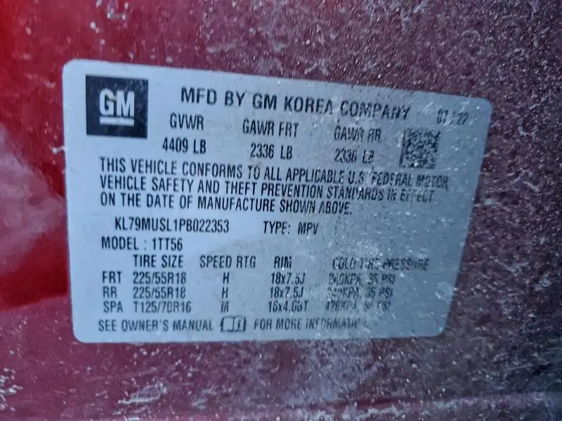 2023 CHEVROLET TRAILBLAZER RS  