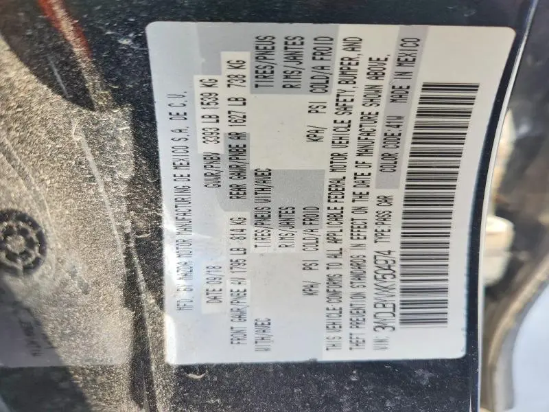 2019 TOYOTA YARIS LE  