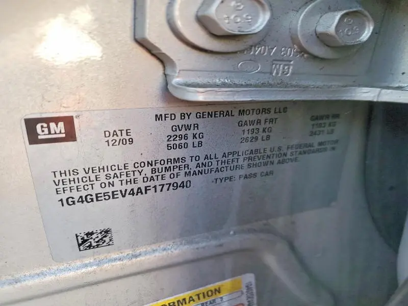 2010 BUICK LACROSSE CXS  