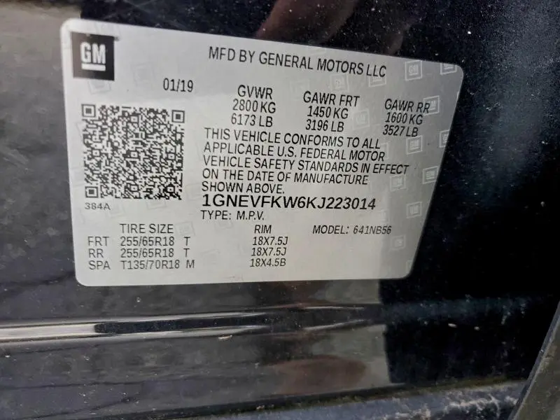 2019 CHEVROLET TRAVERSE LS  