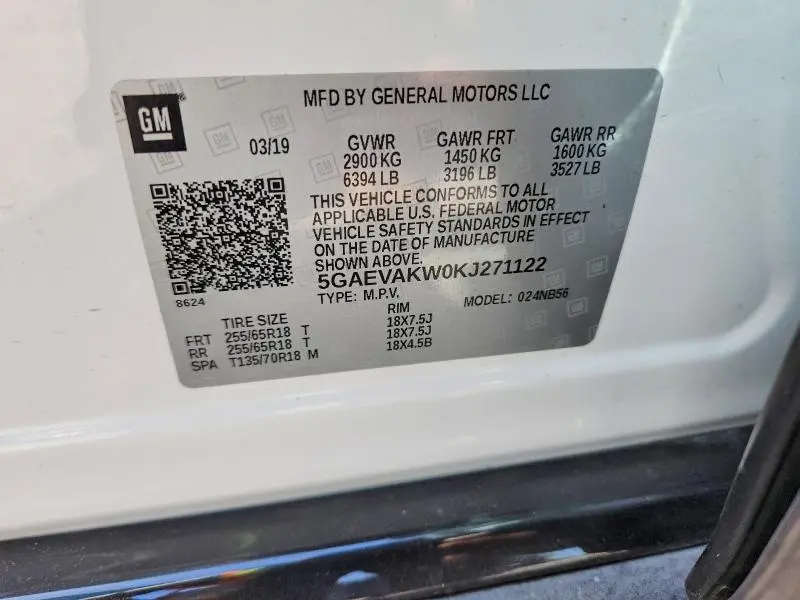 2019 BUICK ENCLAVE ESSENCE  