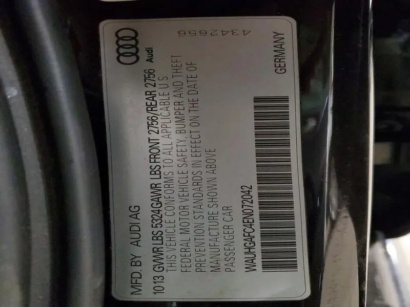 2014 AUDI A6 PRESTIGE  