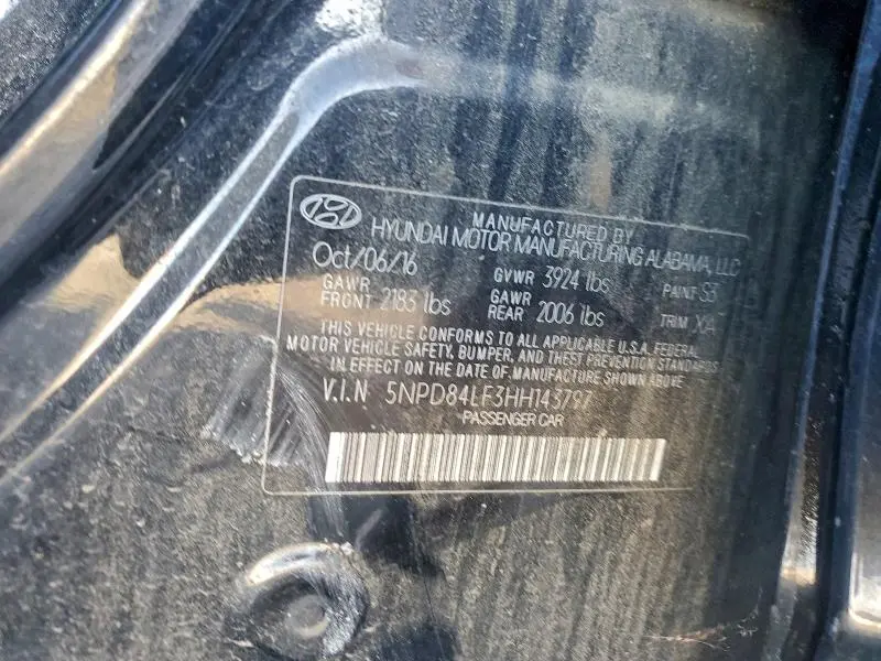 2017 HYUNDAI ELANTRA SE  