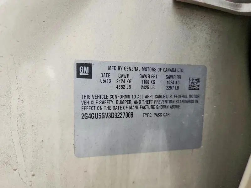 2013 BUICK REGAL PREMIUM  