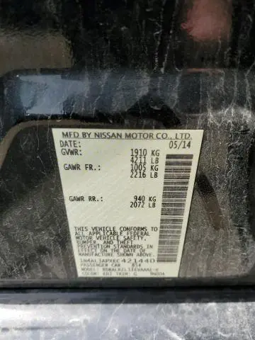 2014 NISSAN ALTIMA 2.5  