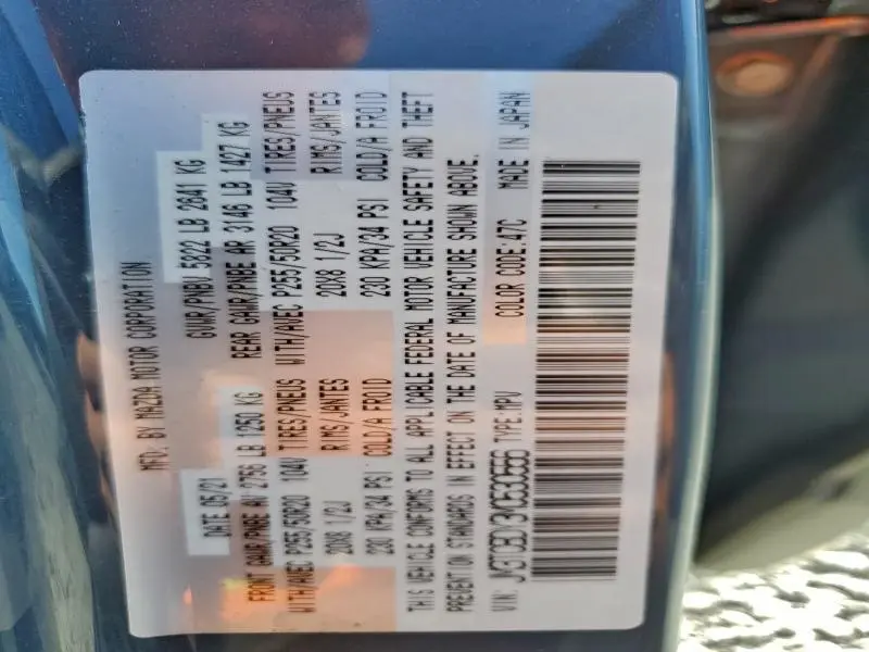 2021 MAZDA CX-9 GRAND TOURING  