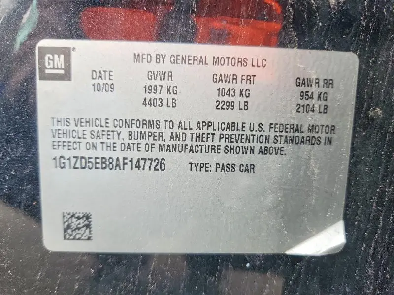2010 CHEVROLET MALIBU 2LT  