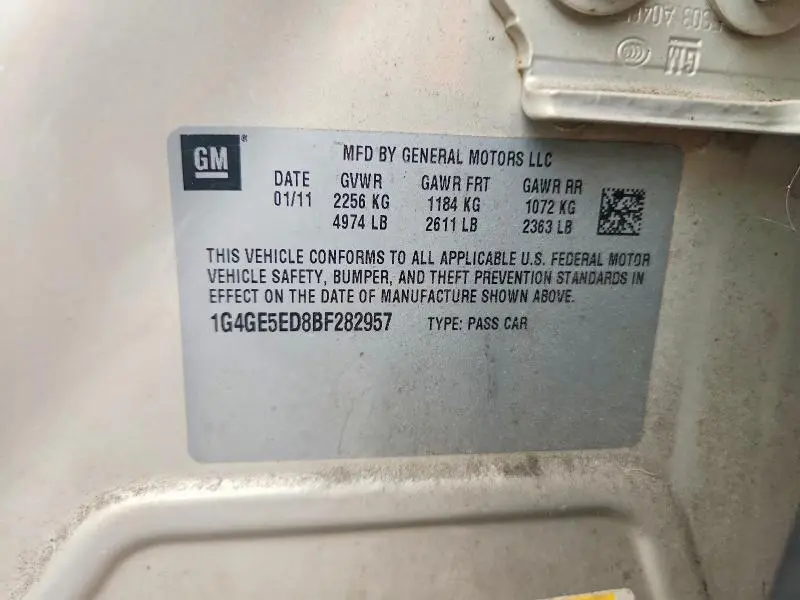 2011 BUICK LACROSSE CXS  