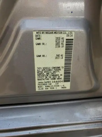 2015 NISSAN ALTIMA 2.5  