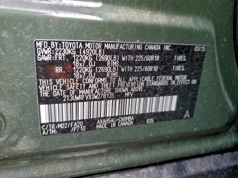 2025 TOYOTA RAV4 WOODLAND EDITION  