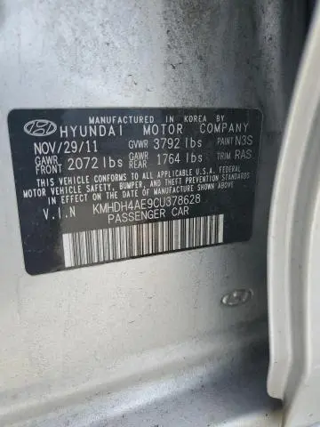 2012 HYUNDAI ELANTRA GLS  