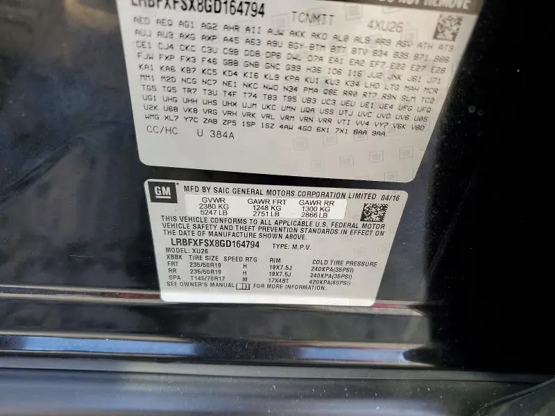 2016 BUICK ENVISION PREMIUM  