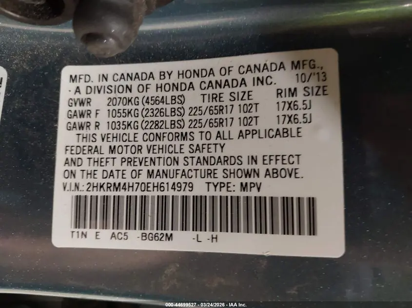 2014 HONDA CR-V EX-L