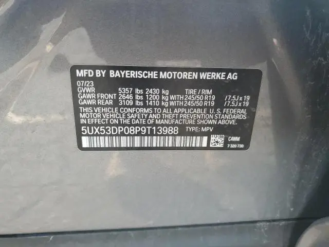 2023 BMW X3 XDRIVE30I  