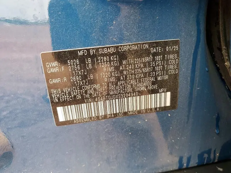 2025 SUBARU OUTBACK WILDERNESS  
