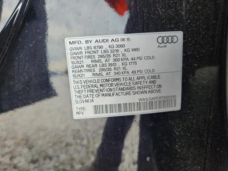 2015 AUDI Q7   