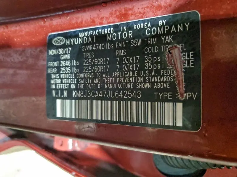 2018 HYUNDAI TUCSON SEL  