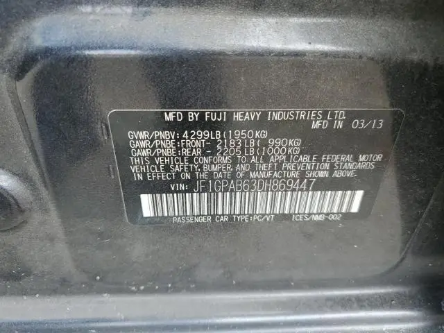 2013 SUBARU IMPREZA PREMIUM  