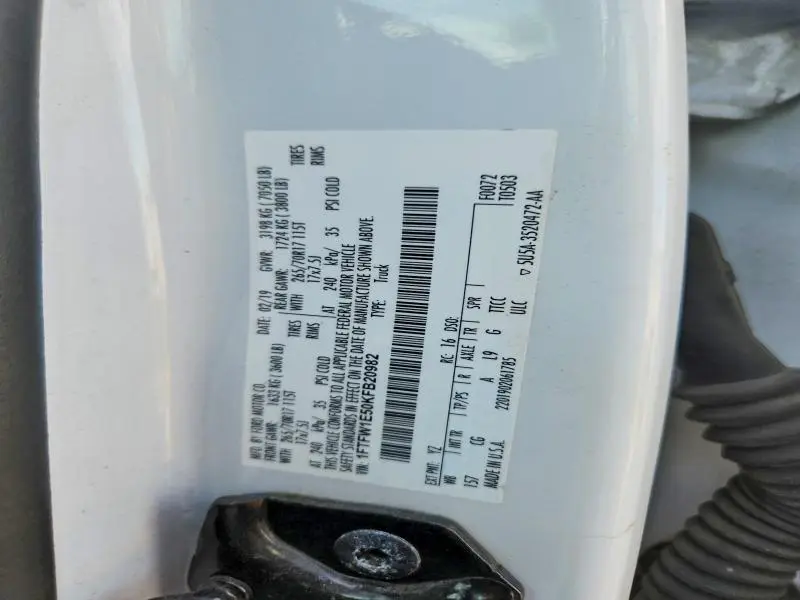 2019 FORD F150 SUPERCREW  