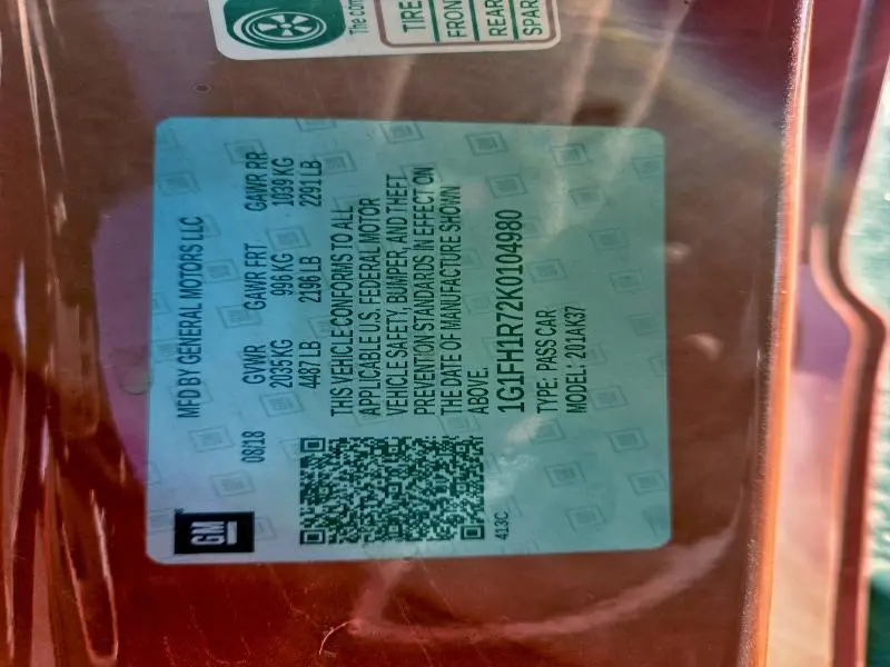 2019 CHEVROLET CAMARO SS  