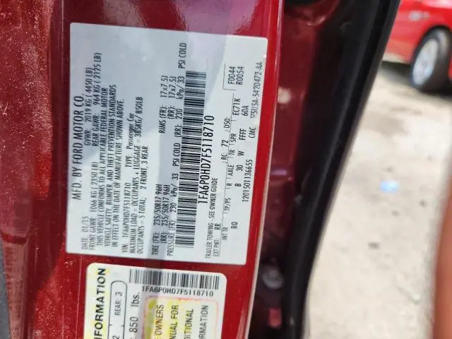 2015 FORD FUSION SE  