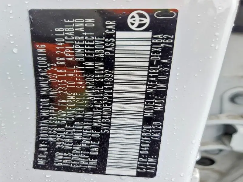 2023 TOYOTA COROLLA LE  