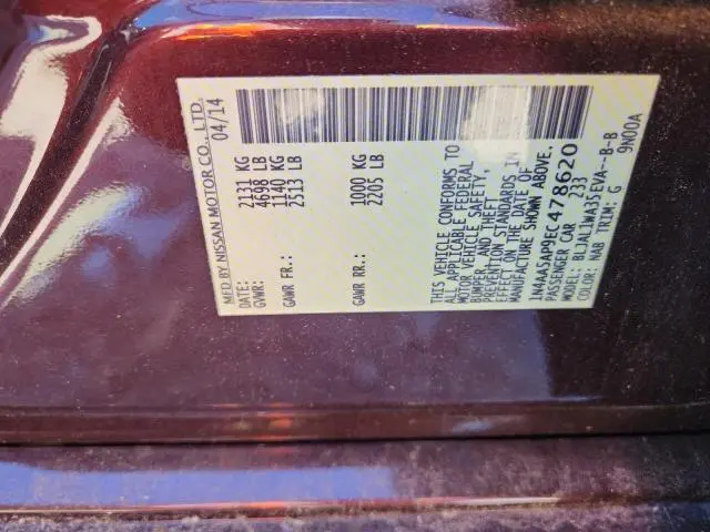 2014 NISSAN MAXIMA S  