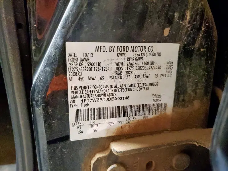 2013 FORD F250 SUPER DUTY  