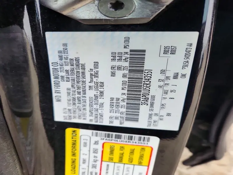 2014 FORD FUSION SE HYBRID  