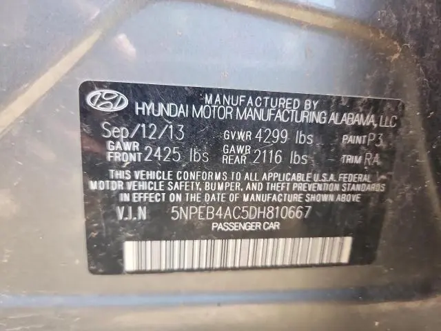 2013 HYUNDAI SONATA GLS  