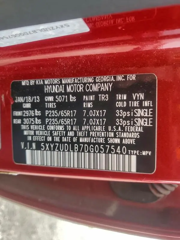 2013 HYUNDAI SANTA FE SPORT   