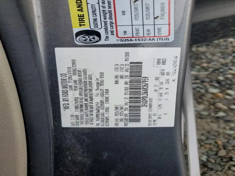 2010 FORD FUSION HYBRID  