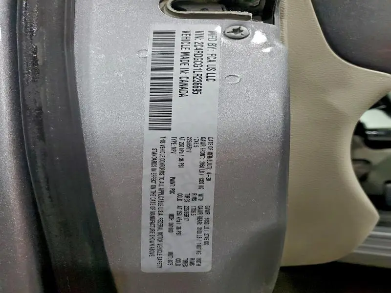 2020 DODGE GRAND CARAVAN SXT  