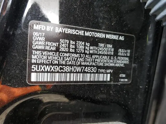 2017 BMW X3 XDRIVE28I  