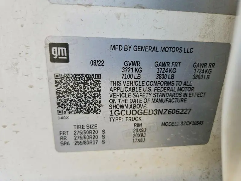 2022 CHEVROLET SILVERADO K1500 LTZ  