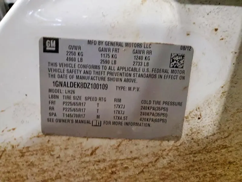 2013 CHEVROLET EQUINOX LT  