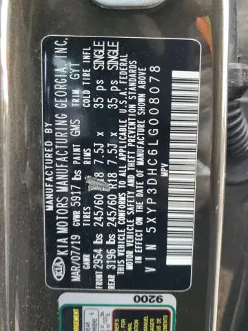 2020 KIA TELLURIDE EX  