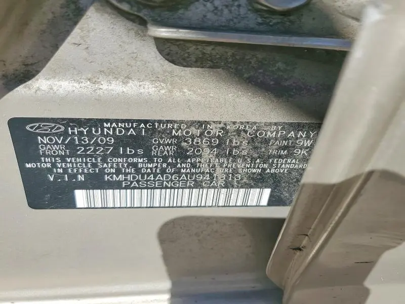 2010 HYUNDAI ELANTRA GLS  