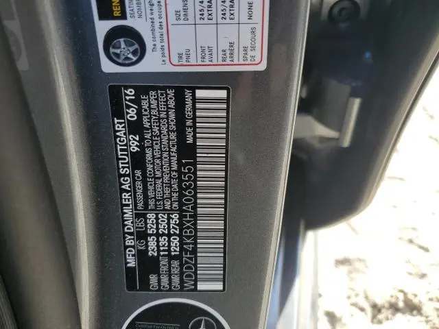 2017 MERCEDES-BENZ E 300 4MATIC  