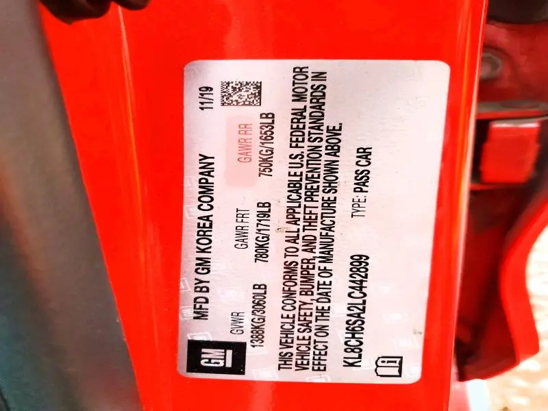 2020 CHEVROLET SPARK ACTIV  