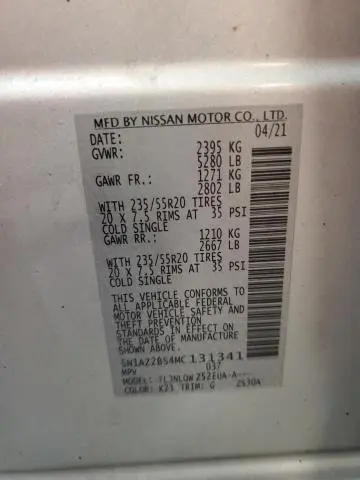 2021 NISSAN MURANO SV