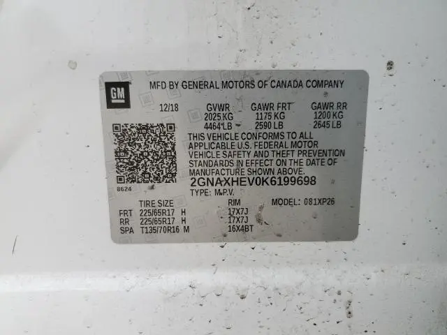 2019 CHEVROLET EQUINOX LS  