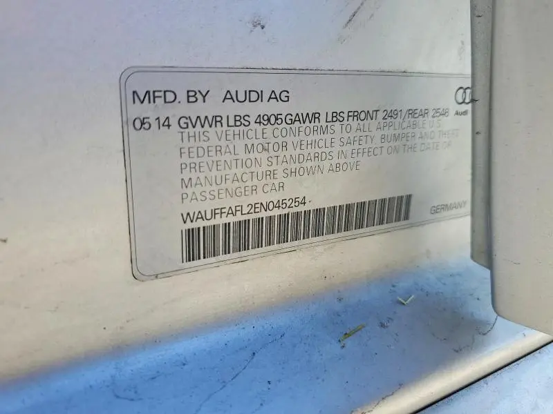 2014 AUDI A4 PREMIUM PLUS  