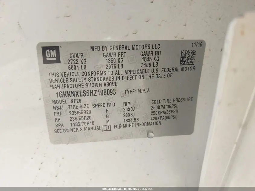 2017 GMC ACADIA DENALI