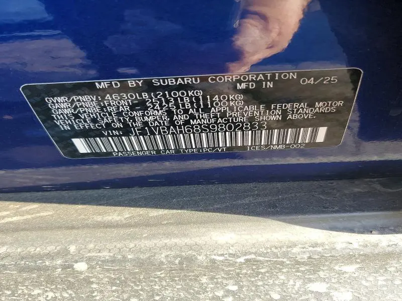 2025 SUBARU WRX PREMIUM  