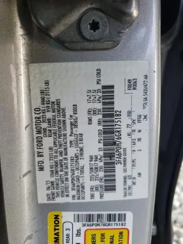 2016 FORD FUSION SE  